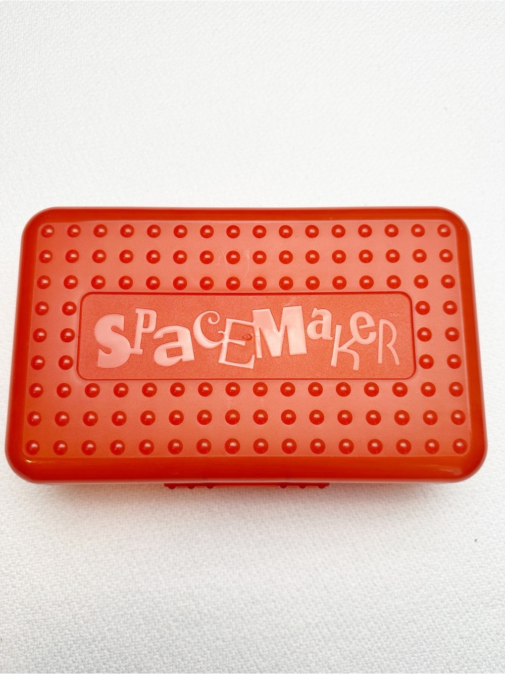 Vintage Original Orange Spacemaker Pencil Box